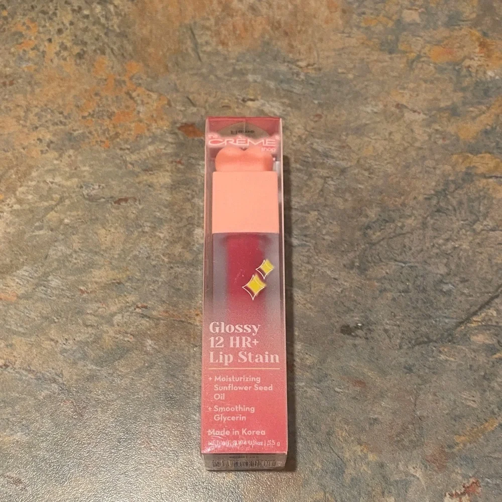 Creme Glossy 12 Hour Lip Stain - New Flam NWT